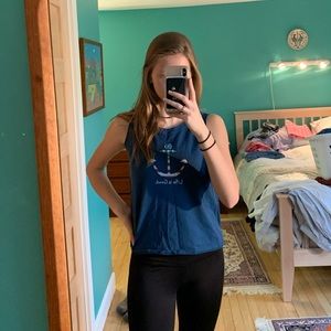 Sleeveless “Life is Good” shirt